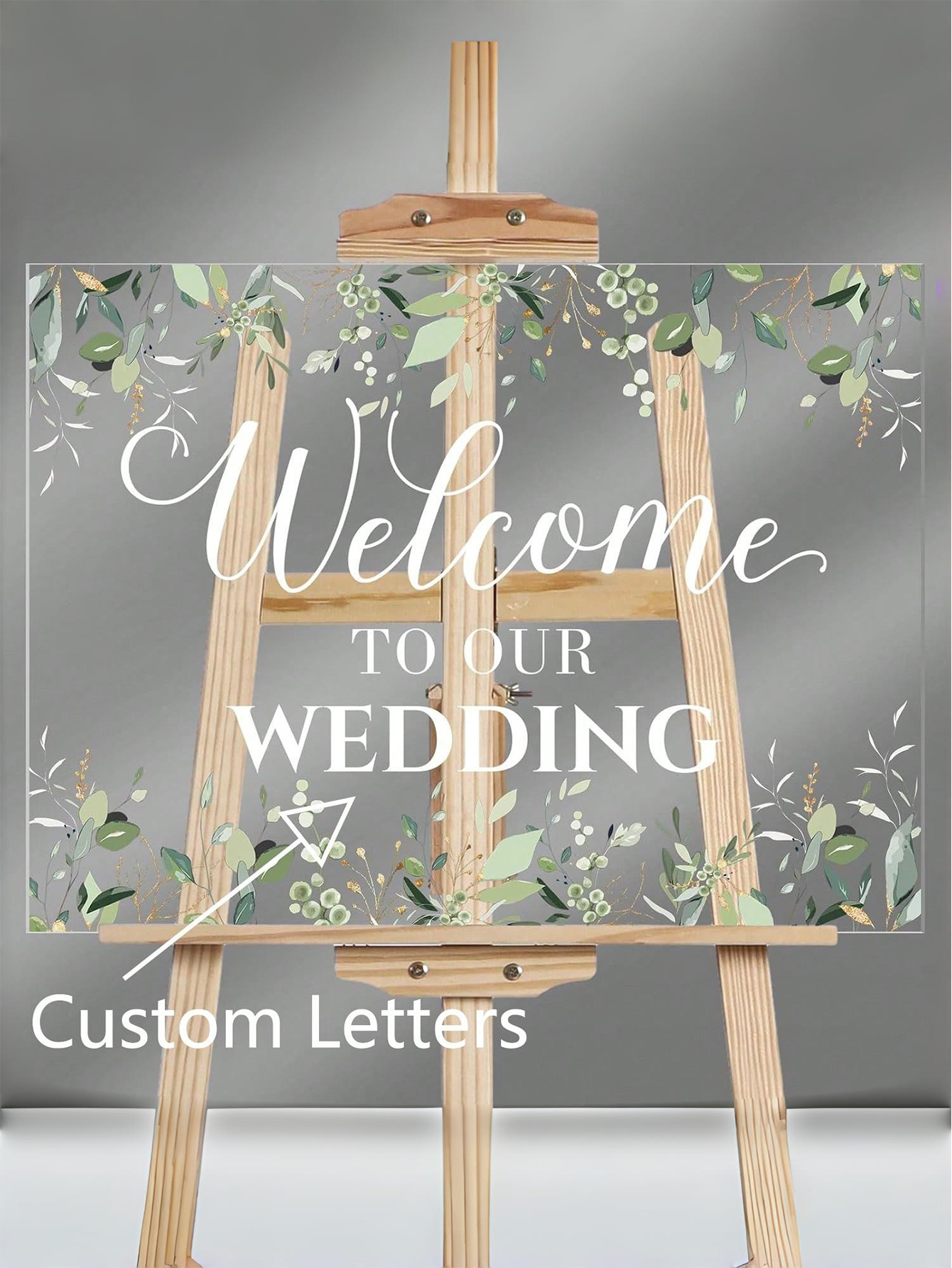 Custom Wedding Acrylic Welcome Sign